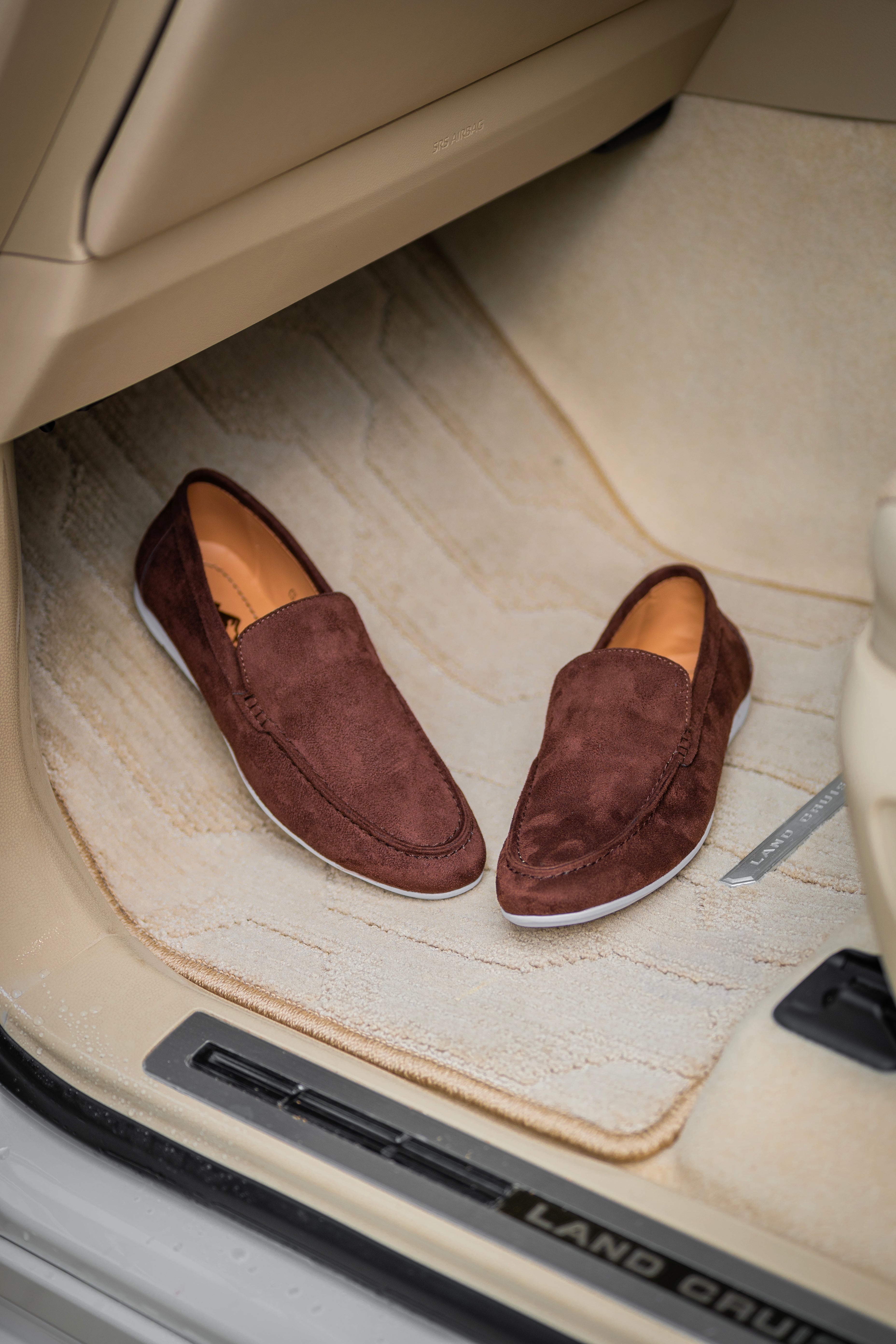 Suade Loafers - Chocolate Brown