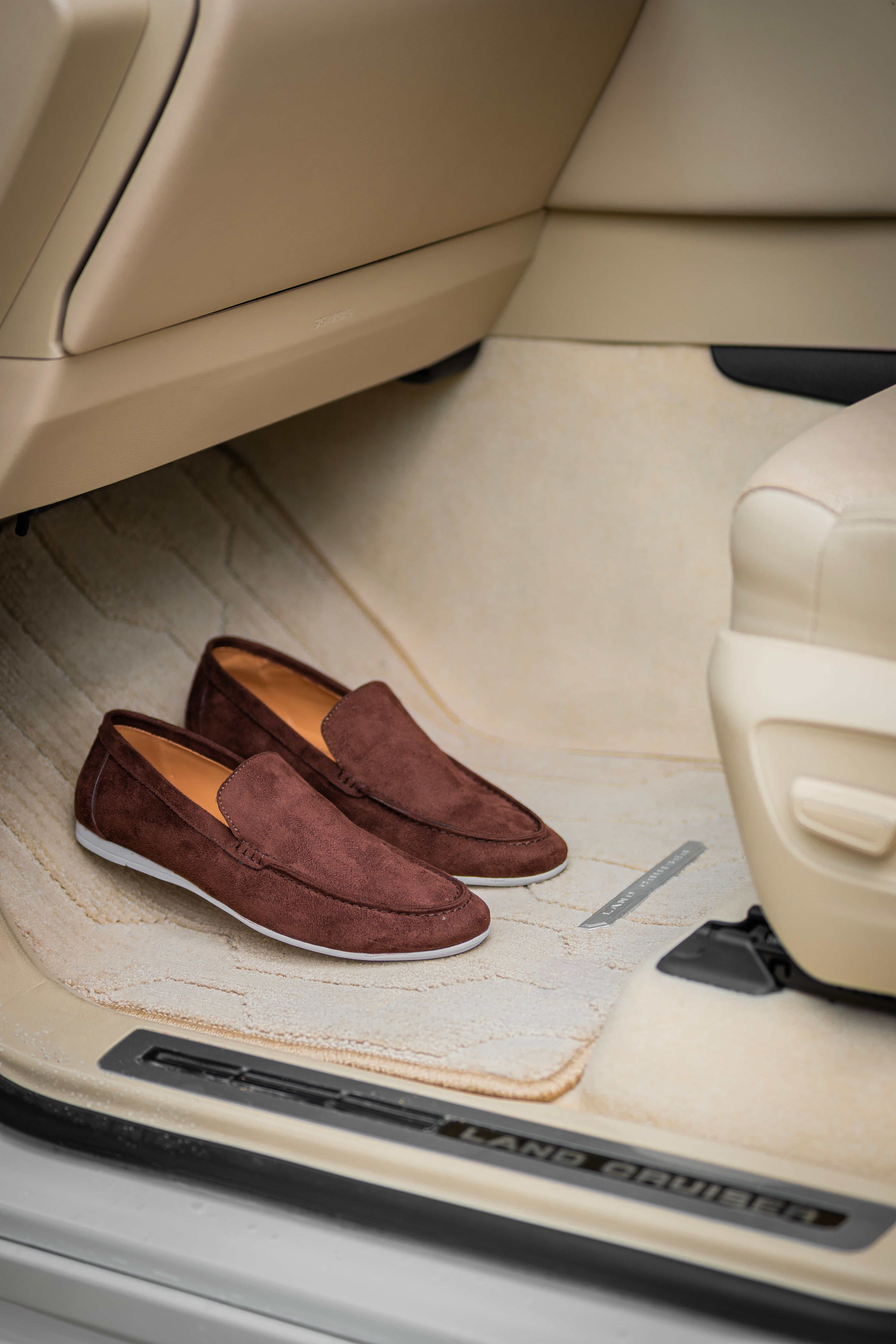 Suade Loafers - Chocolate Brown