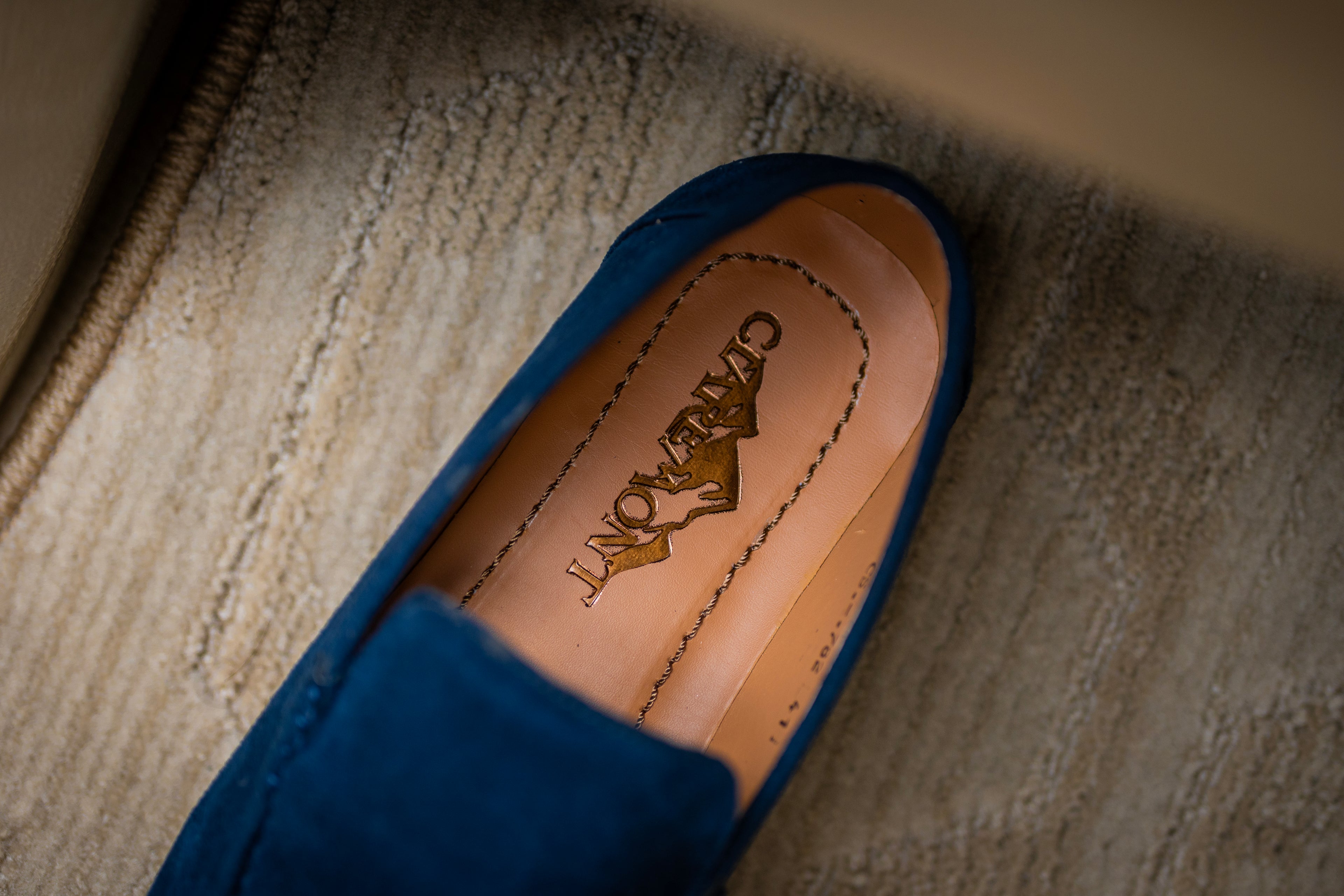 Suade Loafers - Navy Blue