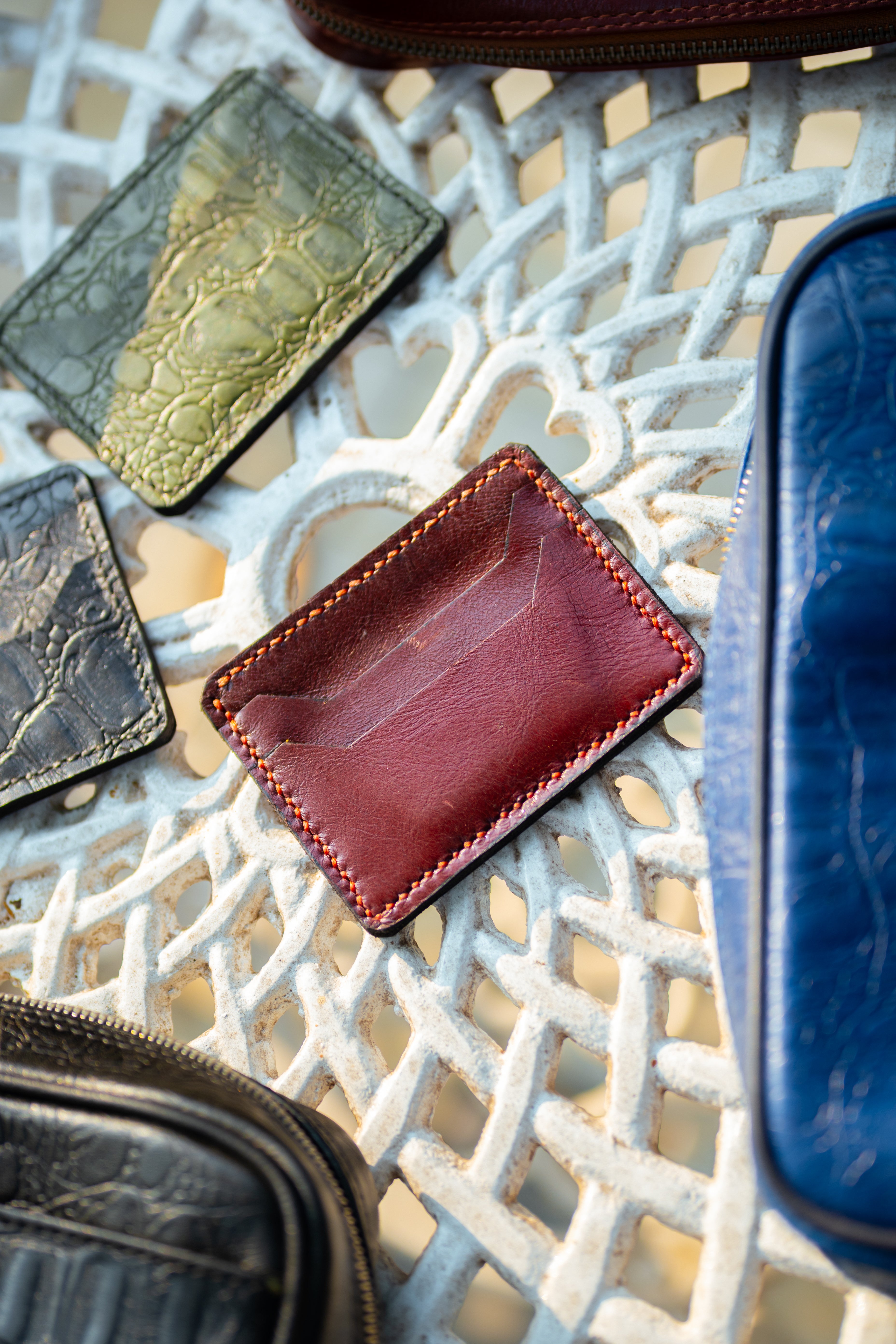 Card Wallet - Burgundy red Limited edition