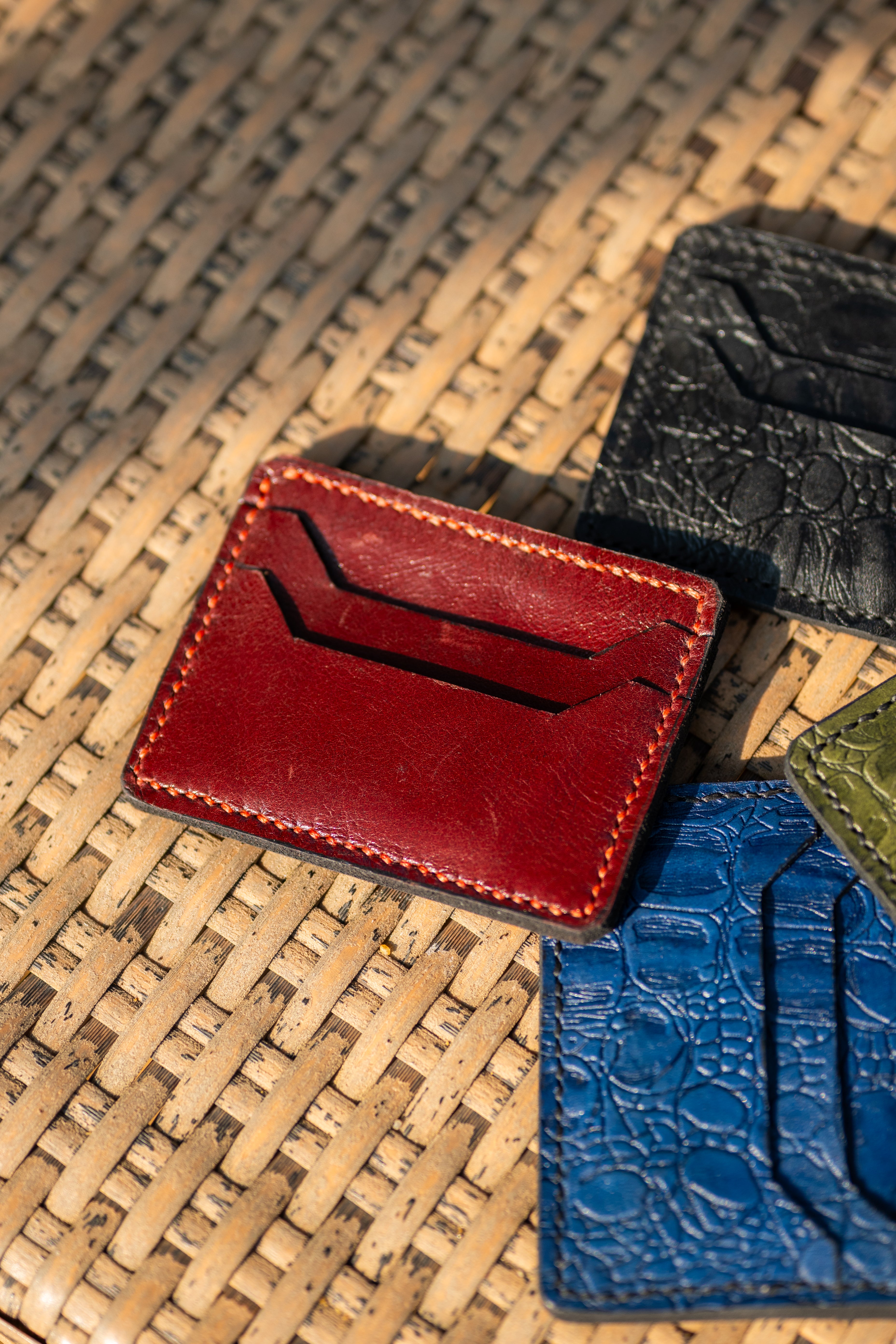 Card Wallet - Burgundy red Limited edition